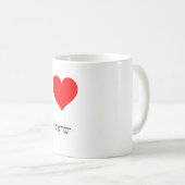 私はイスラエル共和国を愛します コーヒーマグカップ (正面右)