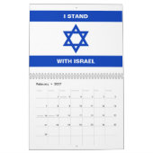 私はイスラエル文字カスタムイスラエル国旗と共に立つ カレンダー (2月 2027)