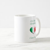 私はイタリアが大好きだ | お名前 コーヒーマグカップ (正面右)