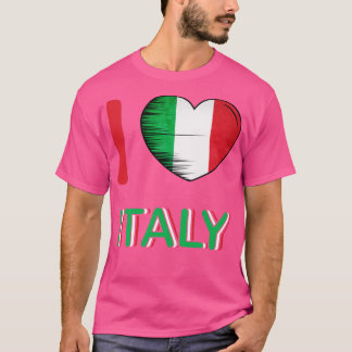 私はイタリアが大好き私の国3 Tシャツ