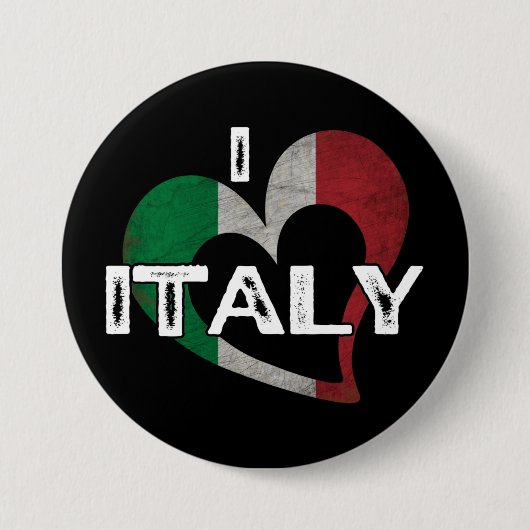 私はイタリアが大好き 缶バッジ (正面)