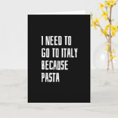 私はイタリアに行く必要がある カード (黄色い花)