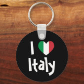 私はイタリアのキーチェーンが大好き キーホルダー (正面)