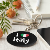 私はイタリアのキーチェーンが大好き キーホルダー (側面)