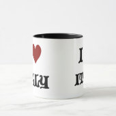 私はイタリアのコーヒー・マグを愛します マグカップ (中央)