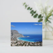 私はイタリアの郵便はがきを愛します ポストカード (スタンド正面)