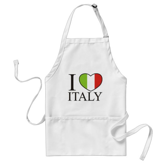 私はイタリアを愛します スタンダードエプロン (正面)