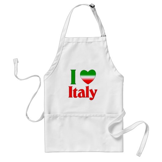私はイタリアを愛します スタンダードエプロン (正面)