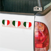 私はイタリアを愛します バンパーステッカー (トラック上)