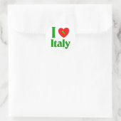 私はイタリアを愛します ラウンドシール (バッグ)