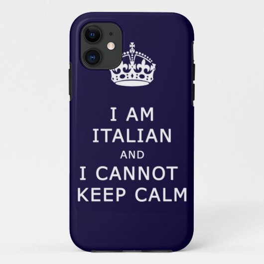 私はイタリアンであり、穏やかな電話箱を保つことができません Case-Mate iPhoneケース (裏面)