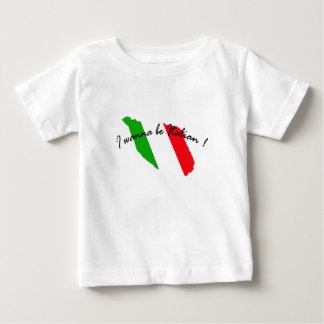 私はイタリアンなベビーのワイシャツでありたいと思います ベビーTシャツ