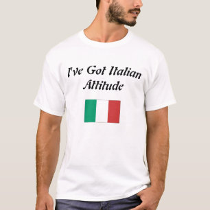 私はイタリアンな態度を持っています Tシャツ