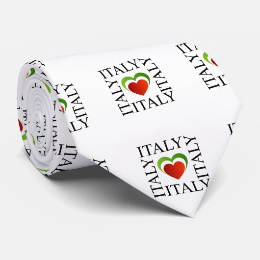 私はイタリアンな旗色のイタリアを愛します ネクタイ (ロール)