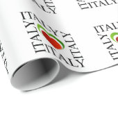 私はイタリアンな旗色のイタリアを愛します ラッピングペーパー (ロールコーナー)