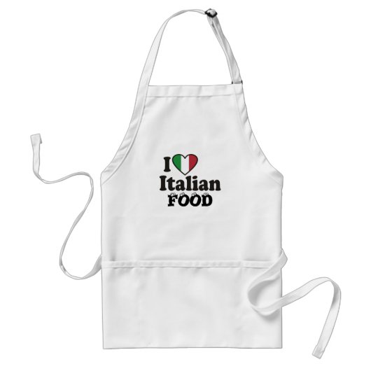 私はイタリアンな食糧を愛します スタンダードエプロン (正面)