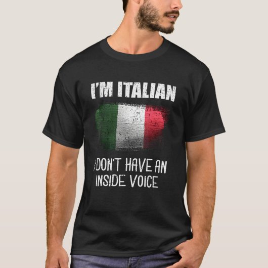 私はイタリアン内声が無イタリアンい Tシャツ (正面)