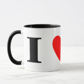 私はイタリアン・グレーハウンドのマグを愛します マグカップ (左)