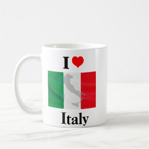 私はイタリア国旗の地図が大好き コーヒーマグカップ