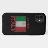 私はイタリア大好き、イタリア国旗 Case-Mate iPhoneケース (裏面(横))