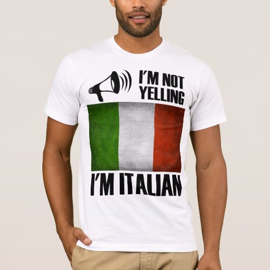 私はイタリア・イタリアンプライド Tシャツ (正面)