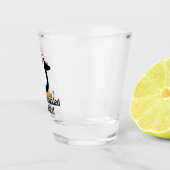 私はイチオペンギンに囲まおもしろいれる ショットグラス (右)