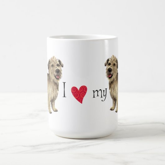 私はイマアル・テリアのグレンが大好き コーヒーマグカップ (中央)