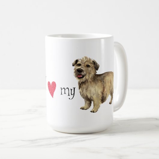 私はイマアル・テリアのグレンが大好き コーヒーマグカップ (正面右)