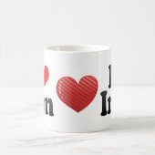 私はイランを愛します コーヒーマグカップ (中央)