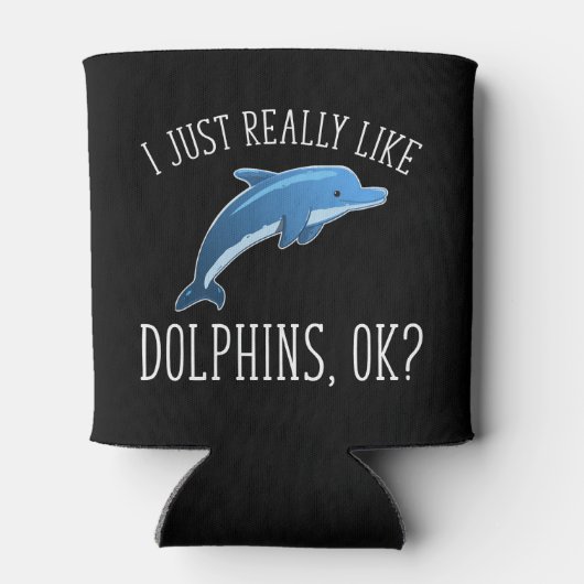 私はイルカが本当に好きなのok? 缶クーラー (裏面)