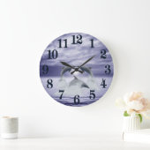 私はイルカを愛します ラージ壁時計 (ホーム)