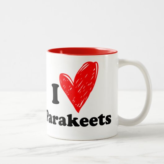 私はインコが大好き ツートーンマグカップ (右)