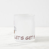 私はインスタントの感謝祭の夕食です フロストグラスマグカップ (中央)