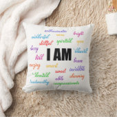 私はインスピレーション前向き、宗教、キリスト教徒だ クッション (ブランケット)