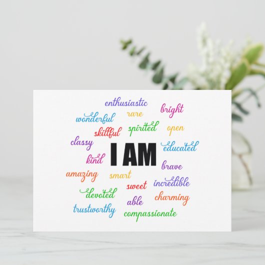 私はインスピレーション前向き、宗教、キリスト教徒だ シーズンカード (スタンド正面)