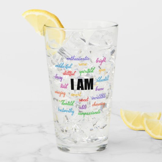 私はインスピレーション前向き、宗教、キリスト教徒だ タンブラーグラス (アイス正面)