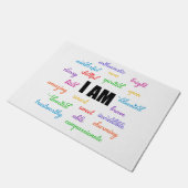 私はインスピレーション前向き、宗教、キリスト教徒だ ドアマット (アングル)