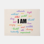 私はインスピレーション前向き、宗教、キリスト教徒だ ドアマット (正面)