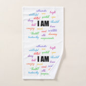 私はインスピレーション前向き、宗教、キリスト教徒だ バスタオルセット (ハンドタオル)