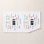 私はインスピレーション前向き、宗教、キリスト教徒だ バスタオルセット (ハンドタオル)