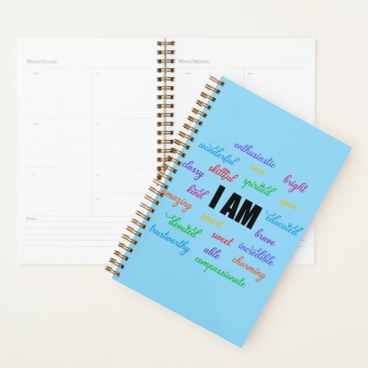 私はインスピレーション前向き、宗教、キリスト教徒だ プランナー手帳 (ディスプレー)