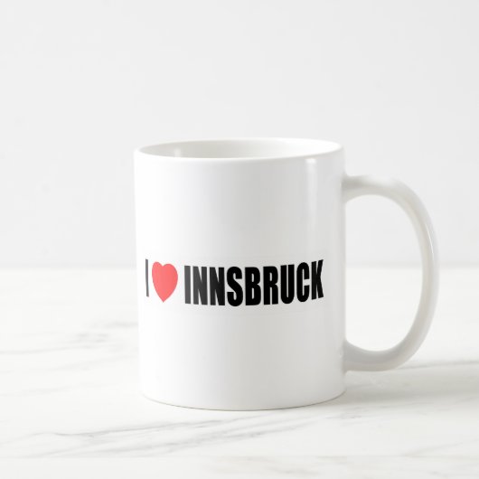 私はインスブルックを愛します コーヒーマグカップ (右)