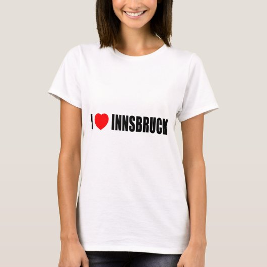私はインスブルックを愛します Tシャツ (正面)