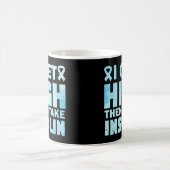 私はインスリンを飲むと高くなる コーヒーマグカップ (中央)