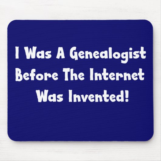 私はインターネットが発明される前の系統学者だった マウスパッド (正面)