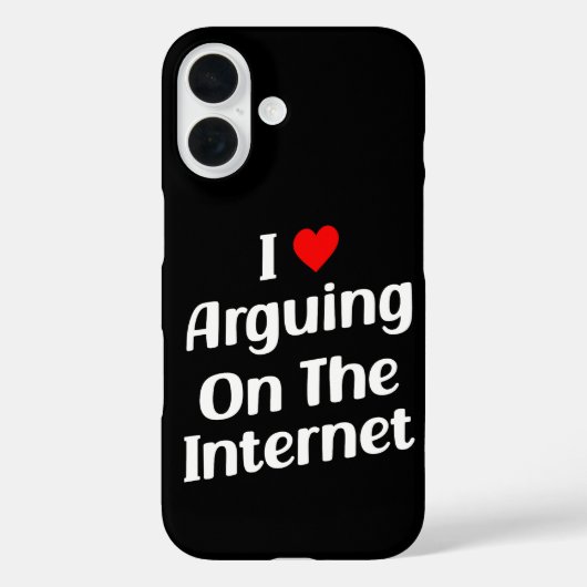 私はインターネット上で慢性的に議論するのが大好おもしろいきだ Case-Mate iPhoneケース (裏面)