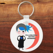 私はインターネット上の大きな取引である – Blue Spectrum キーホルダー (正面)