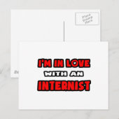 私はインターンストが大好きだ ポストカード (正面/裏面)