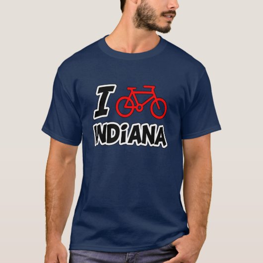 私はインディアナを循環させることを愛します Tシャツ (正面)
