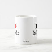 私はインディアナポリスを愛します コーヒーマグカップ (中央)